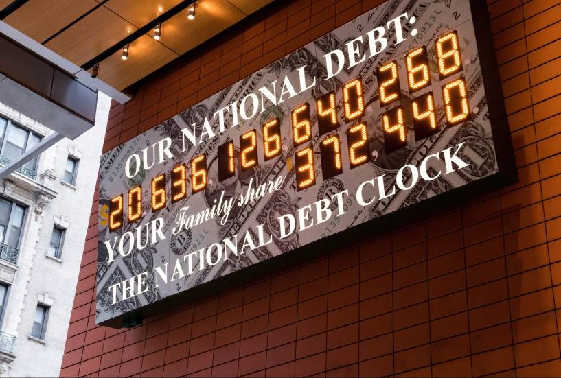 National Debt Clock Very Large Digital Editorial Stock Photo - Stock Image  | Shutterstock